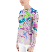 Load image into Gallery viewer, Pink Abstract Sun Shirt - Pink Abstract UPF Shirt - Pink UPF Shirt - Abstract Rash Guard