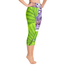 Load image into Gallery viewer, Yoga Capri Leggings - Sharks, Tropical Leaves, Flowers and More!