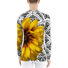 Load image into Gallery viewer, Rash guard - Swim Shirt - Sun Shirt - UPF Shirt - Sunflower Floral Shirt