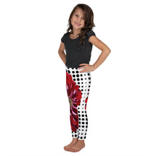 Load image into Gallery viewer, Kid&#39;s Leggings - Bold Red Flower Print